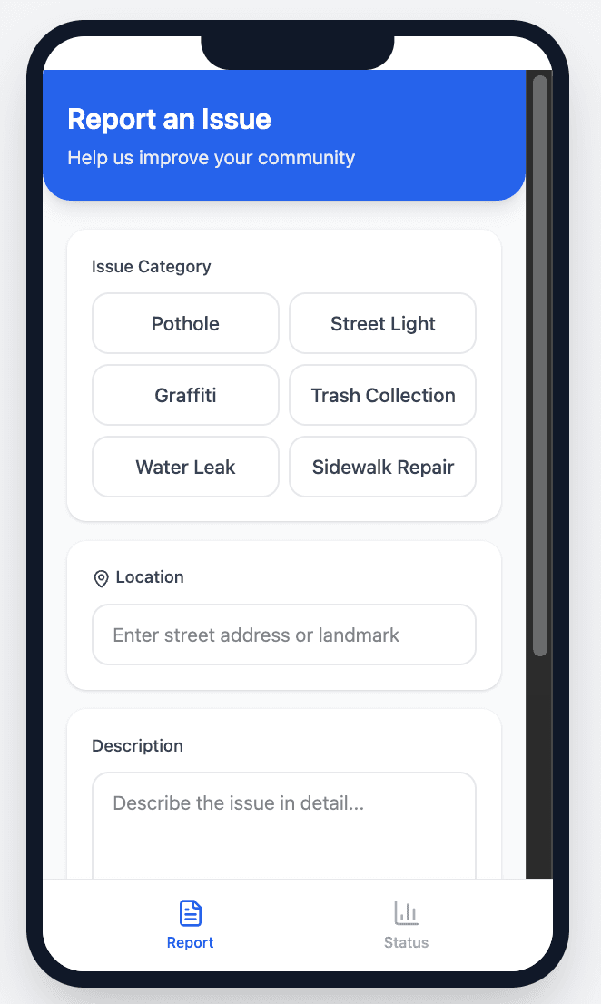 UrbanWeave mobile app preview